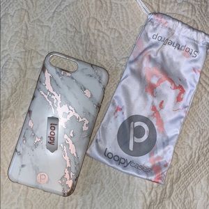 Loopy Case Rose Marble iPhone Fits 6/7/8 Plus
